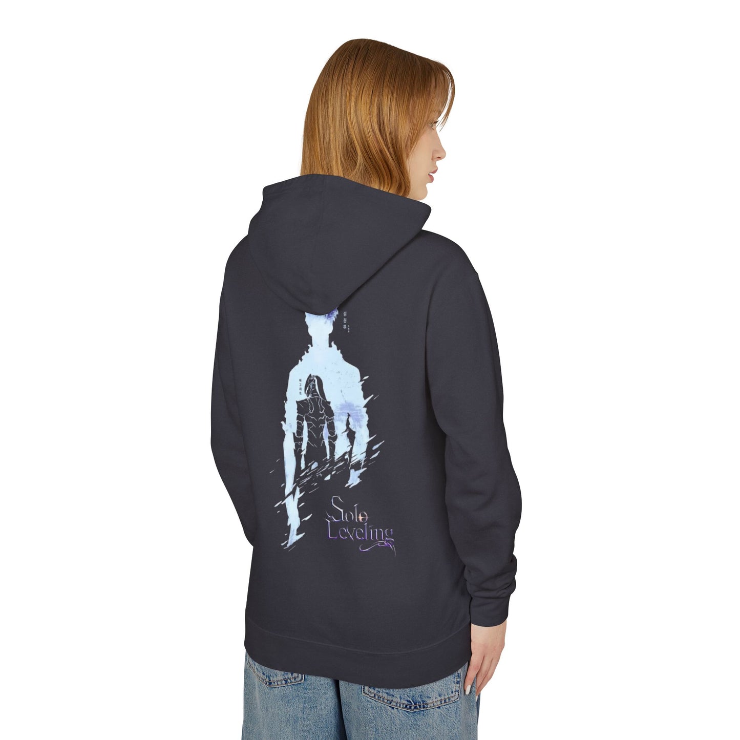 Unisex Lightweight Hooded Sweatshirt - 'ARISE' Graphic with Inspirational Art