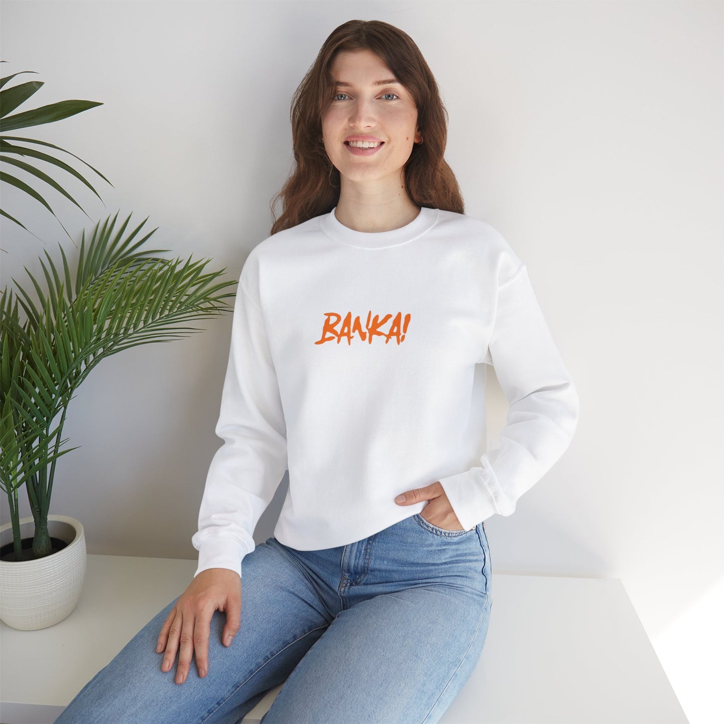 Sweat-shirt ras du cou unisexe Heavy Blend™ - Motifs des personnages « BANKA ! » et « BLEACH »