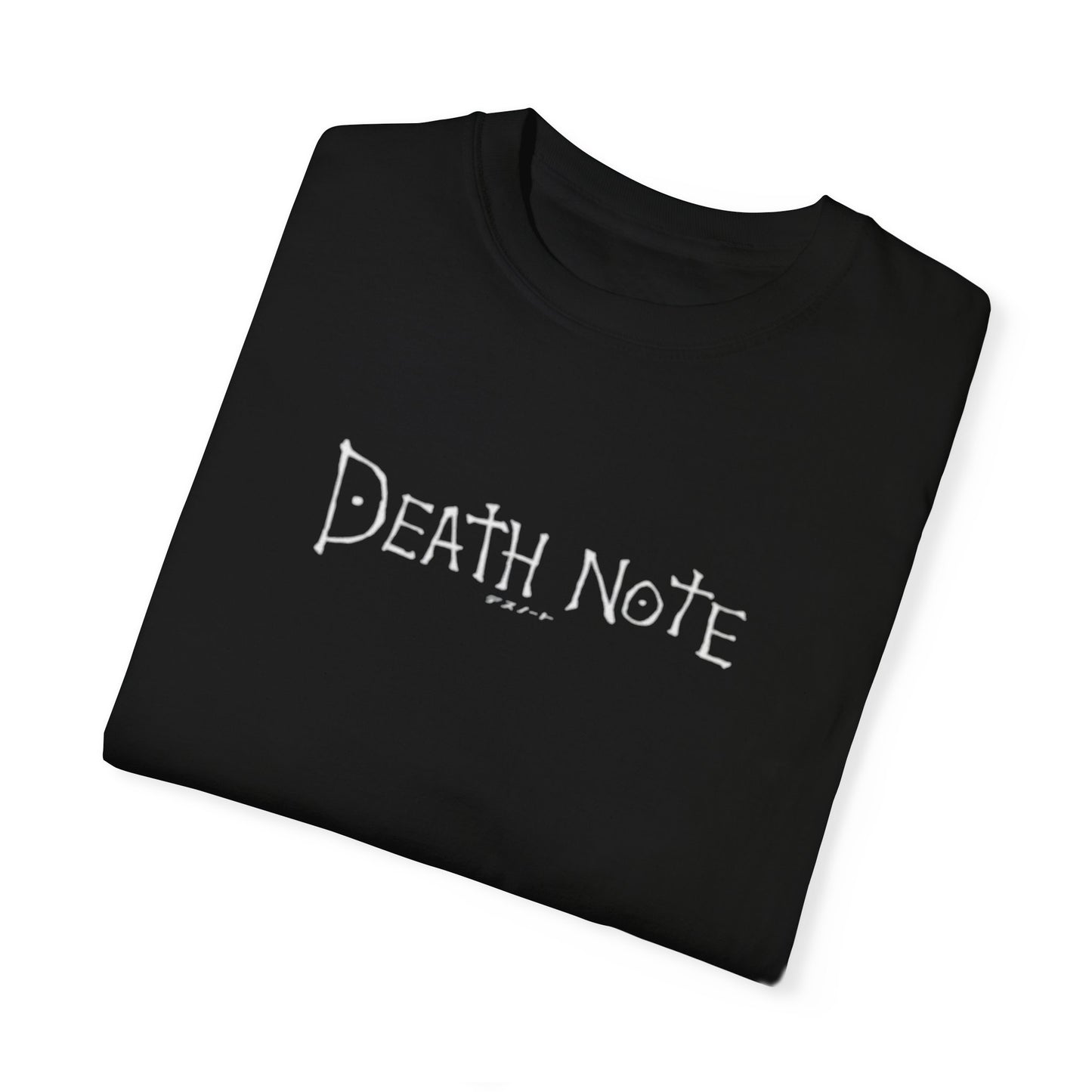 Death Note Unisex Garment-Dyed T-Shirt – Dark Aesthetic Tee for Anime Fans