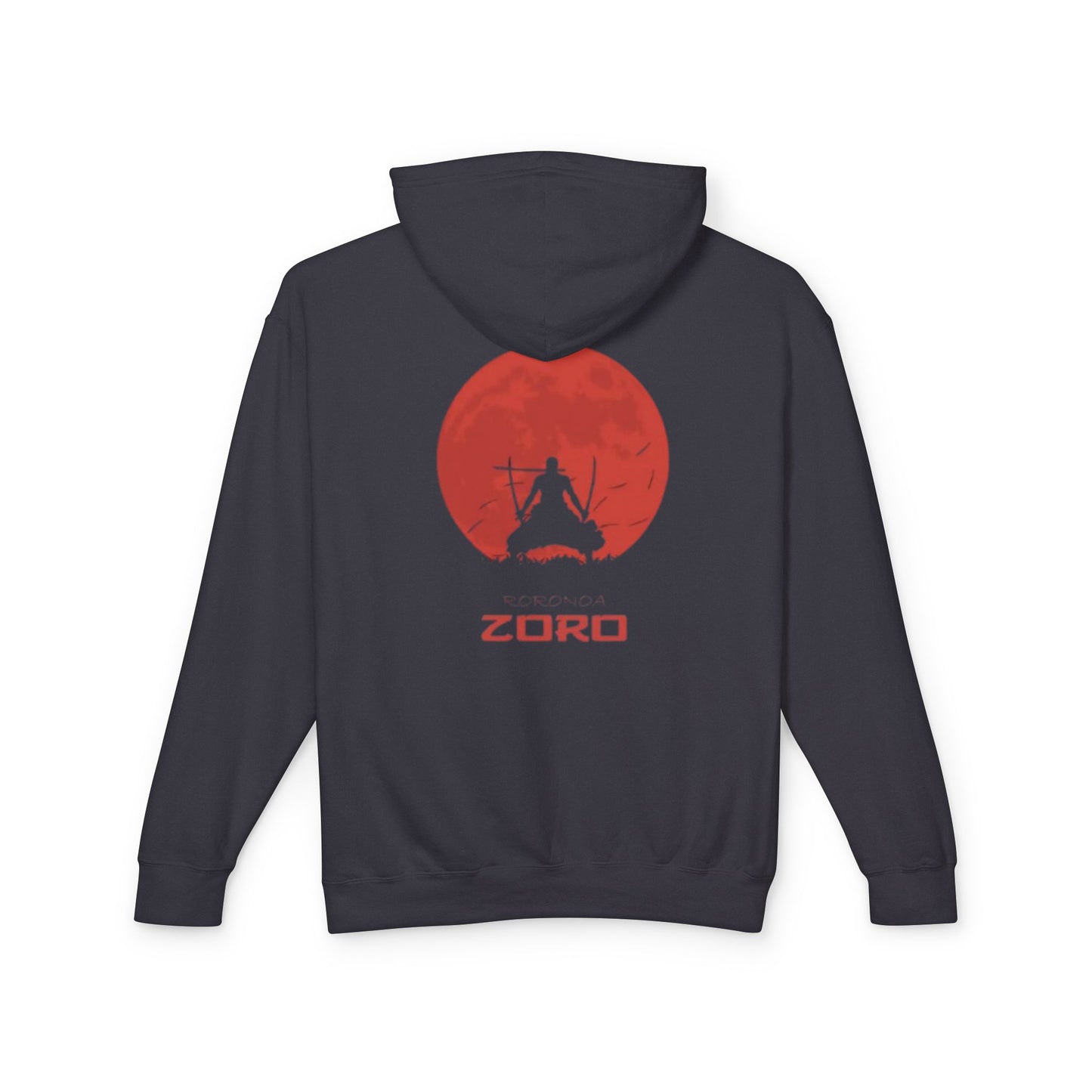 Unisex Lightweight Hooded Sweatshirt - One Piece Zoro Graphic Hoodie for Fans