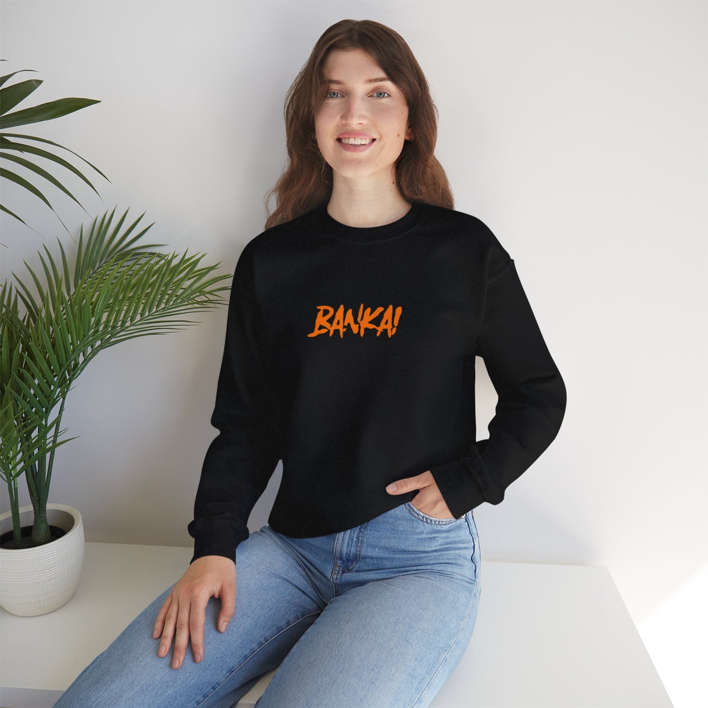 Unisex Heavy Blend™ Crewneck Sweatshirt - 'BANKA!' & 'BLEACH' Character Design